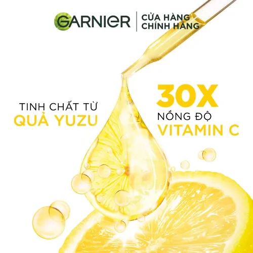 Tinh chất tăng cường sáng da mờ thâm Garnier Light Complete 30x Vitamin C Booster Serum 30ml